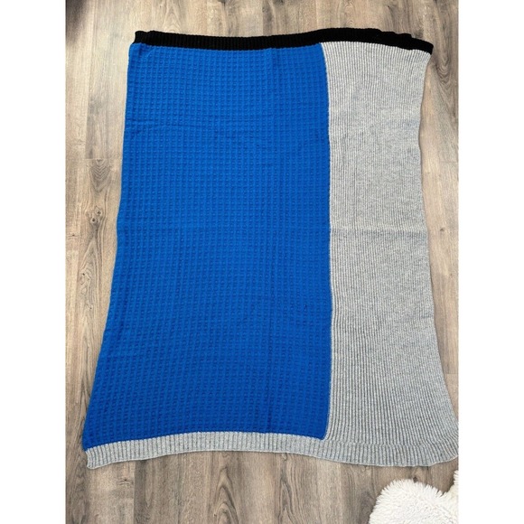 Lego X Target Collection Throw Blanket Color Blue Black Gray FLAW - Picture 7 of 14
